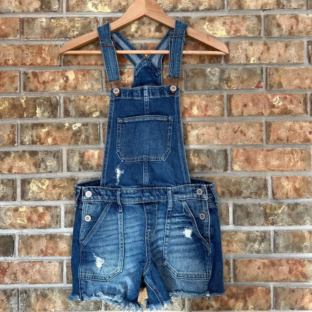 Hollister Jean Short Overalls